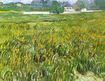 ヴィンセント・ヴァン・ゴッホ Painting - オーヴェールの麦畑とホワイトハウス ヴィンセント・ファン・ゴッホ